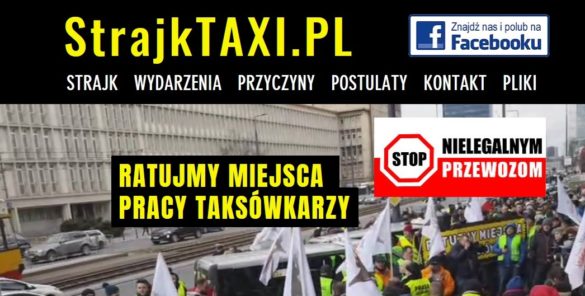 strajk taxi