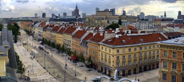 Widok na krakowskie przedmiescie po remoncie
