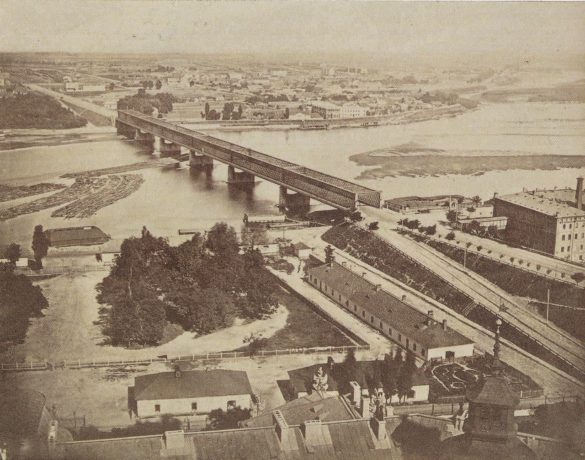 Panorama z wiezy Zamku Krolewskiego Konrad Brandel 1873 1