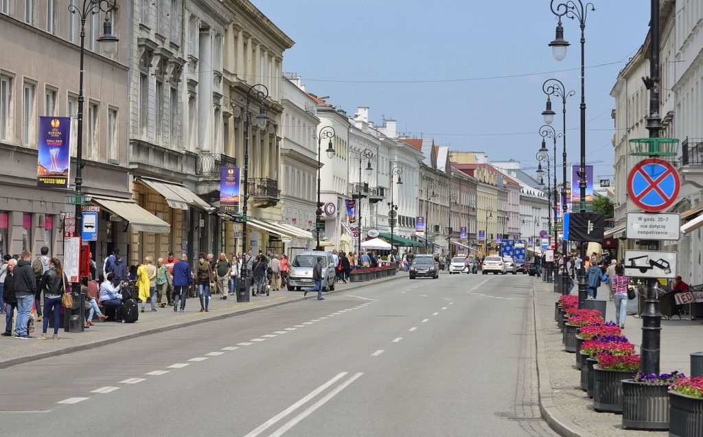 Ulica Nowy Swiat w Warszawie 2015