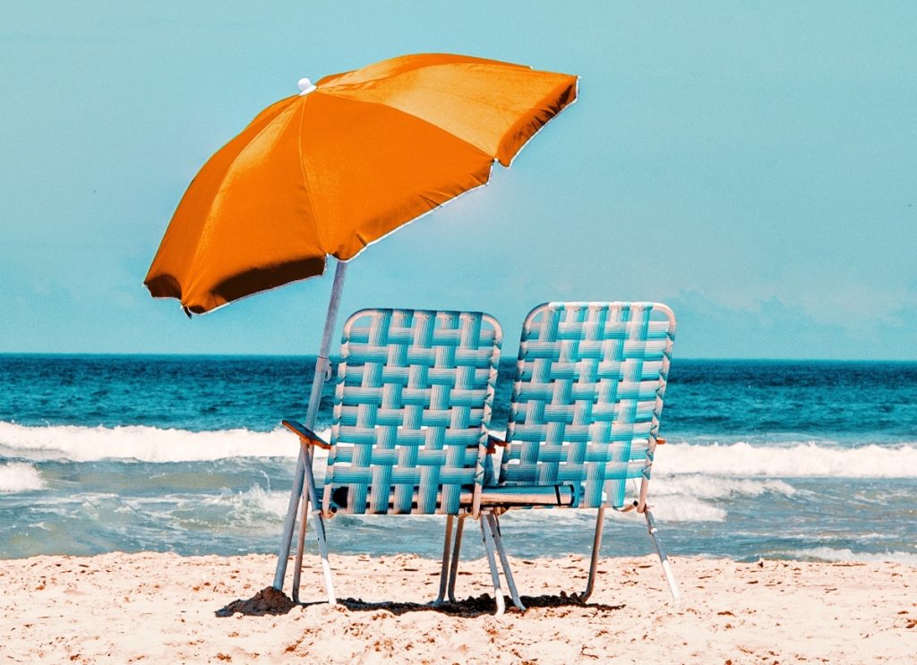 beach beach chair blue ocean 1938032