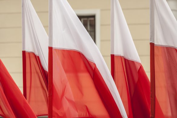 polskie flagi